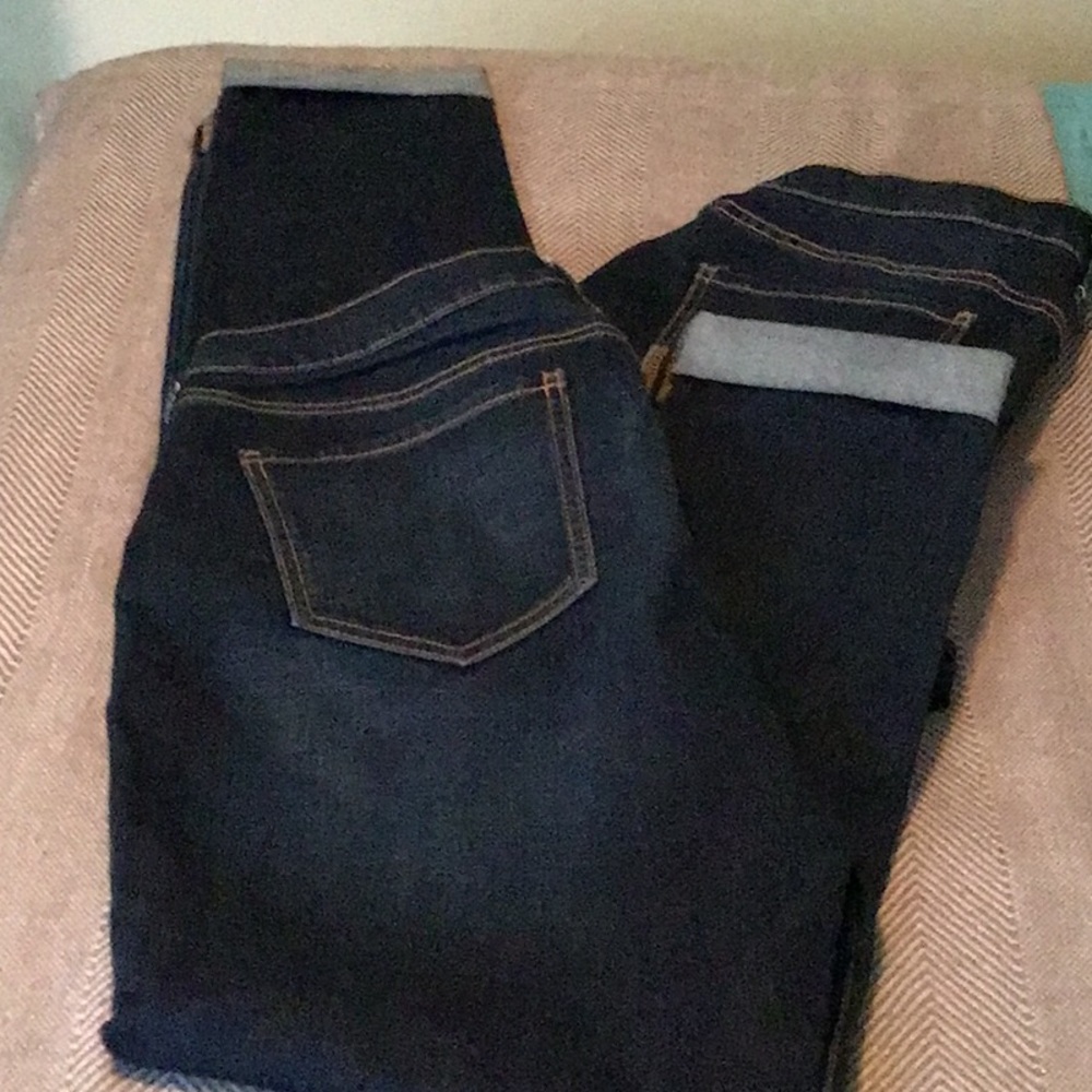 2 pairs of old navy boyfriend skinny jeans size 10 great condition - Picture 2 of 4